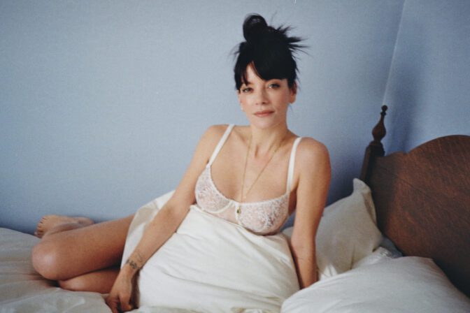 Lily Allen Nipples Curves Uncensored Lingerie Shoot