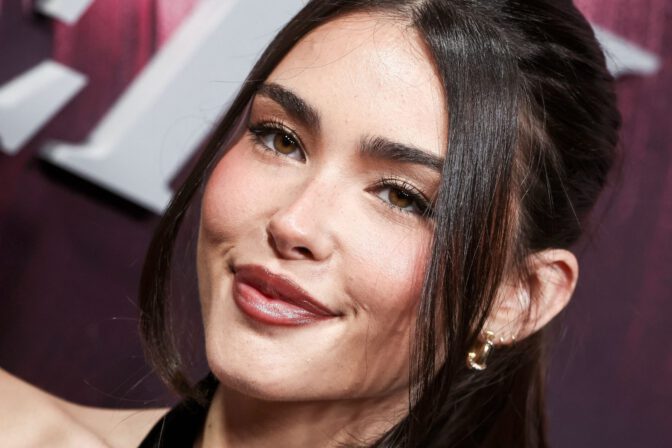 Madison Beer Sexy Mini Dress Sheer Tights