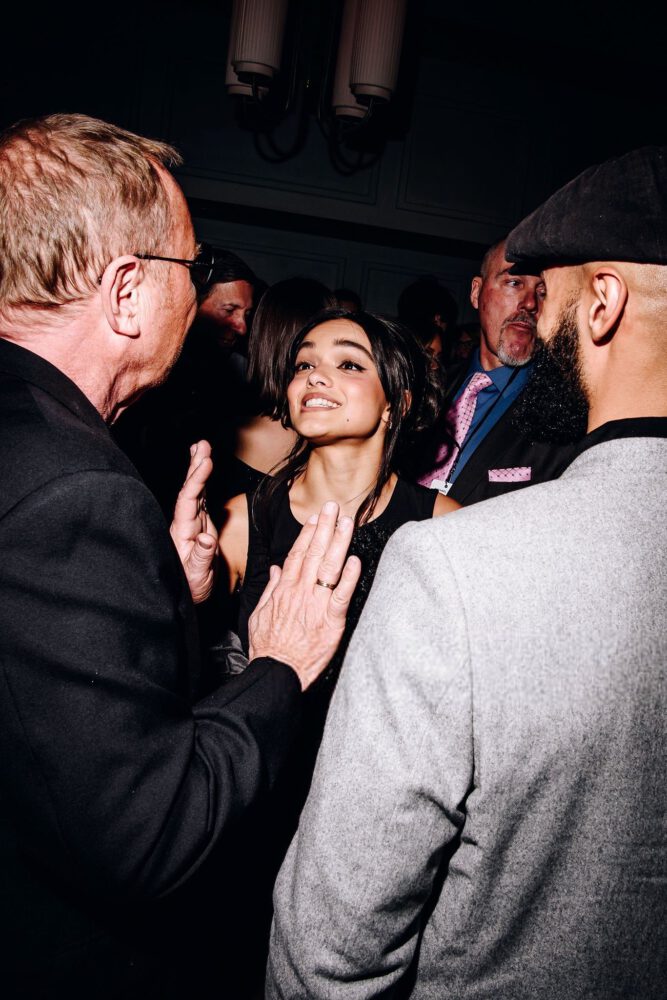 Rachel Zegler Sexy Legs Mini Dress Michael Kors Nyc