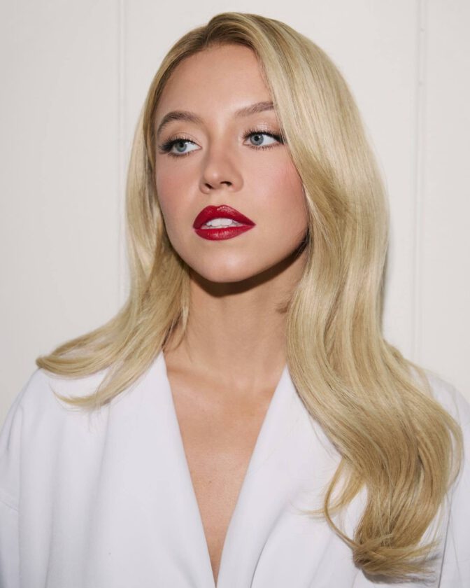 Sydney Sweeney Boobs White Dress Sarah Krick Shoot