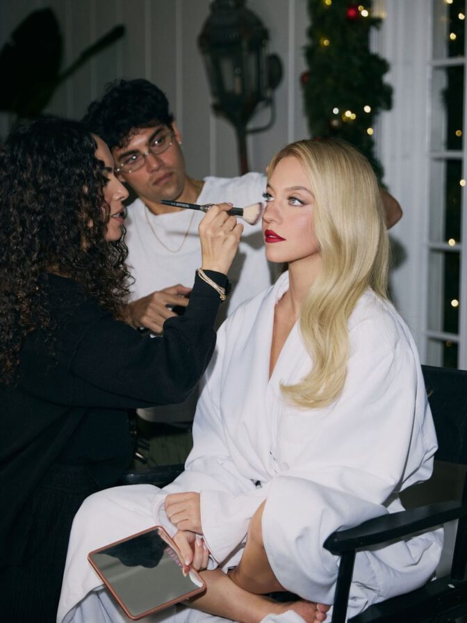 Sydney Sweeney Boobs White Dress Sarah Krick Shoot