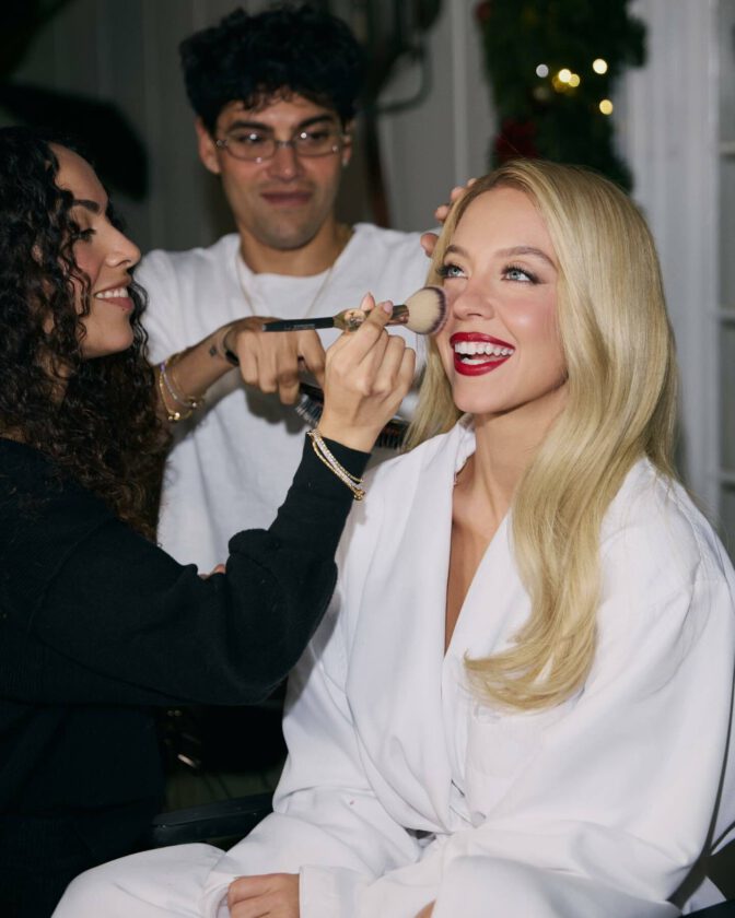 Sydney Sweeney Boobs White Dress Sarah Krick Shoot