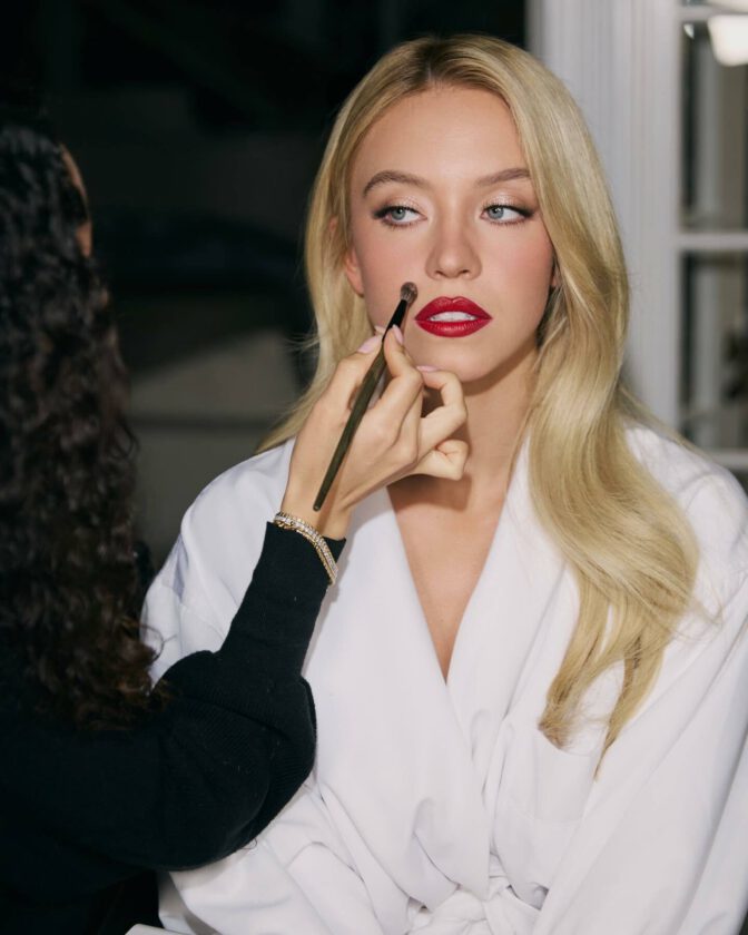 Sydney Sweeney Boobs White Dress Sarah Krick Shoot