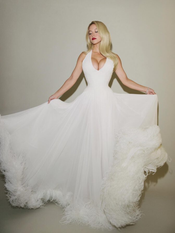 Sydney Sweeney Boobs White Dress Sarah Krick Shoot