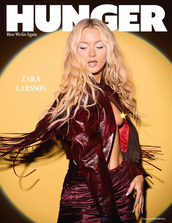 Zara Larsson Hunger Magazine Braless Sexy