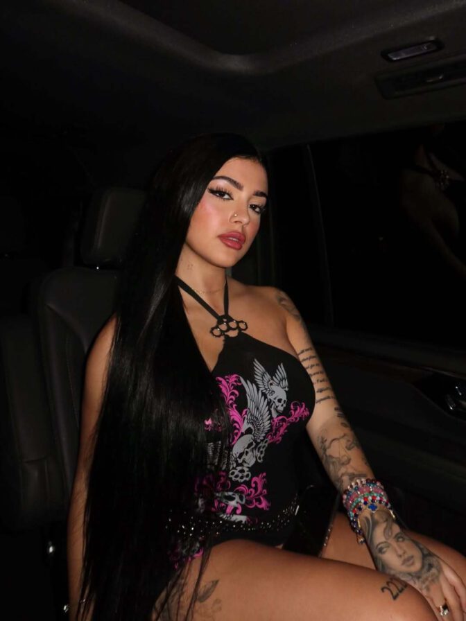 Malu Trevejo In A Black Dress