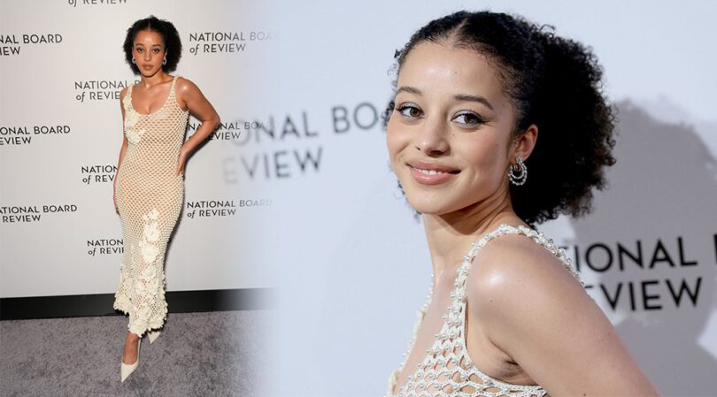 Chase Infiniti Shines in Floral Knit at 2026 NBR Gala