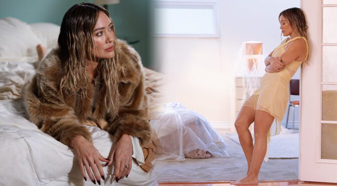 Hilary Duff Rocks Bold Wet Look for V Magazine