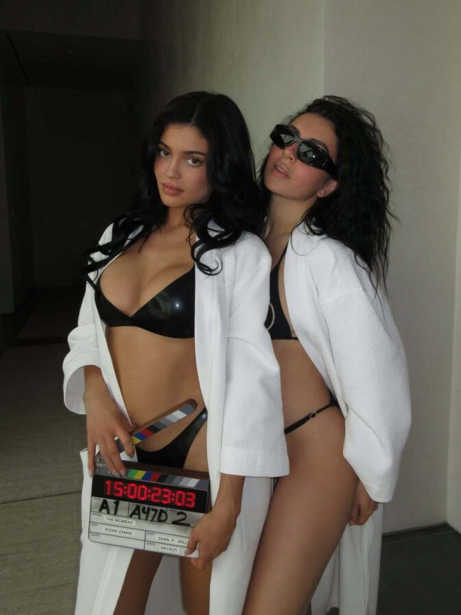 Kylie Jenner Charli Xcx Sexy Boobs