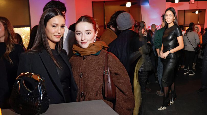 Nina Dobrev’s Tight Leather Tease at Sundance Afterparty