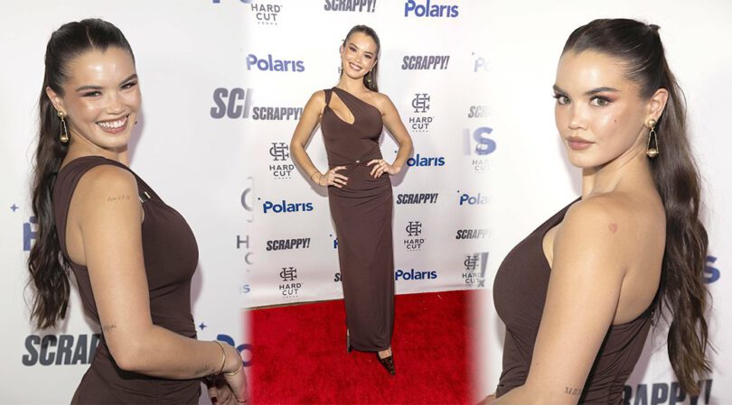 Paris Berelc Busts Out of Tight Dress at Polaris Gala