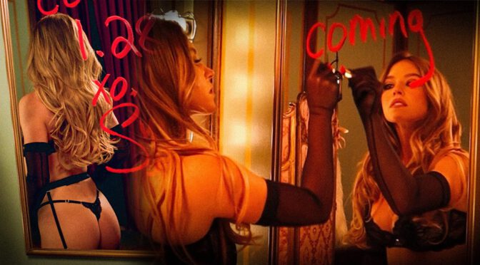 Sydney Sweeney Strips for SYRN: Black Lace & Thong Tease!