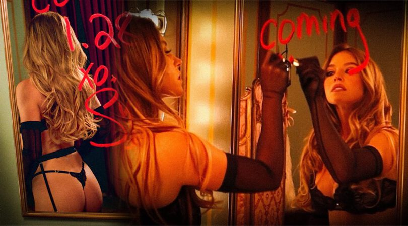 Sydney Sweeney Strips for SYRN: Black Lace & Thong Tease!
