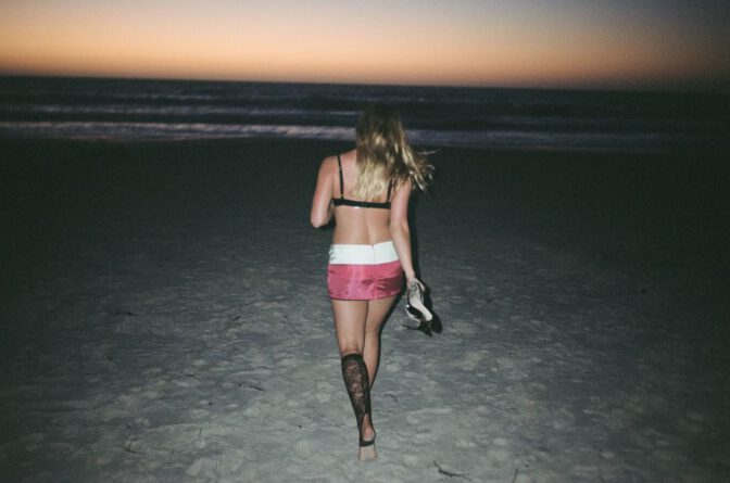 Addison Rae Sexy Lace Bra Beach Body