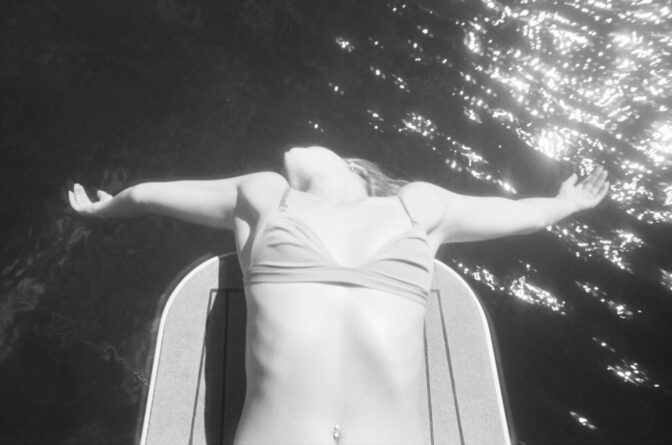 Addison Rae Sexy Lace Bra Beach Body