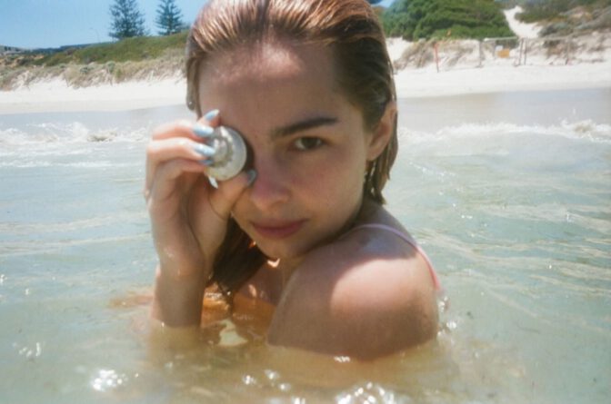 Addison Rae Sexy Lace Bra Beach Body