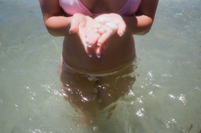 Addison Rae Sexy Lace Bra Beach Body