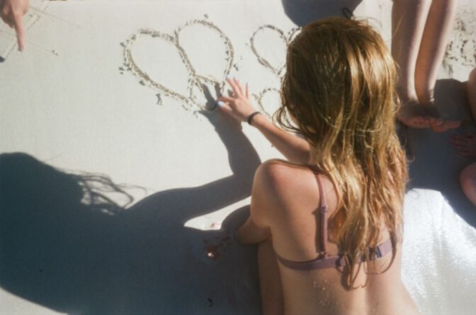 Addison Rae Sexy Lace Bra Beach Body