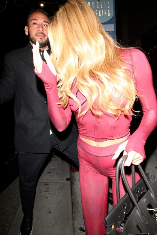 Brooks Nader Tight Pants Booty View Red Spandex
