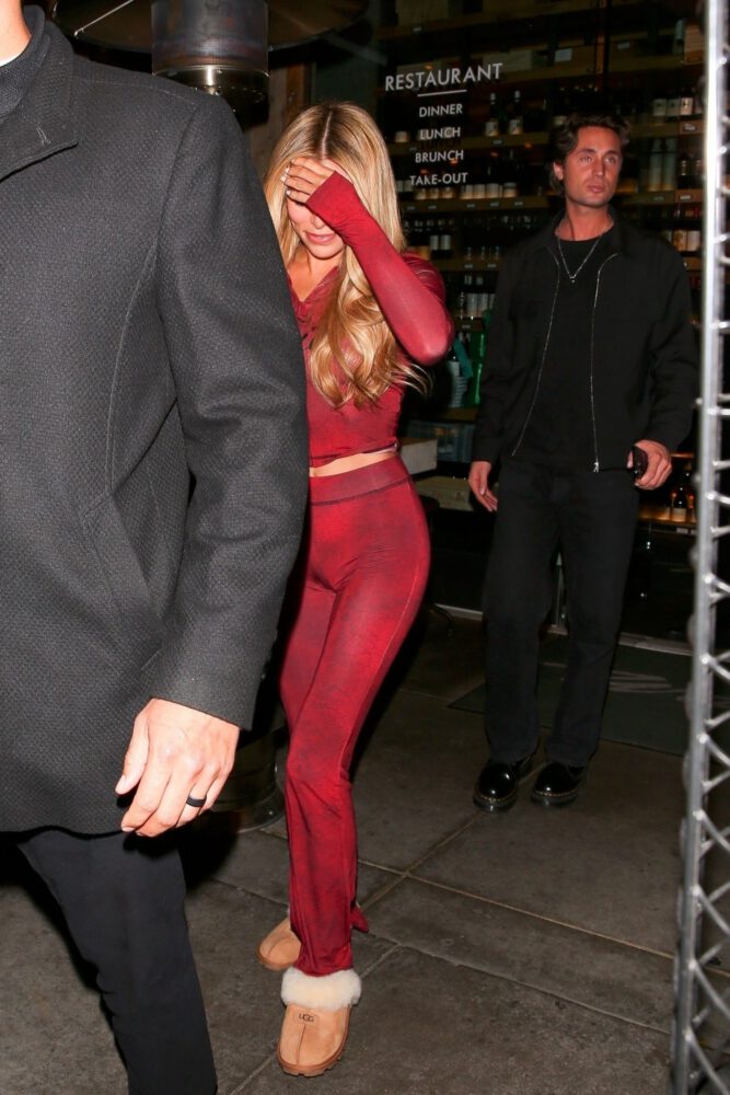 Brooks Nader Tight Pants Booty View Red Spandex