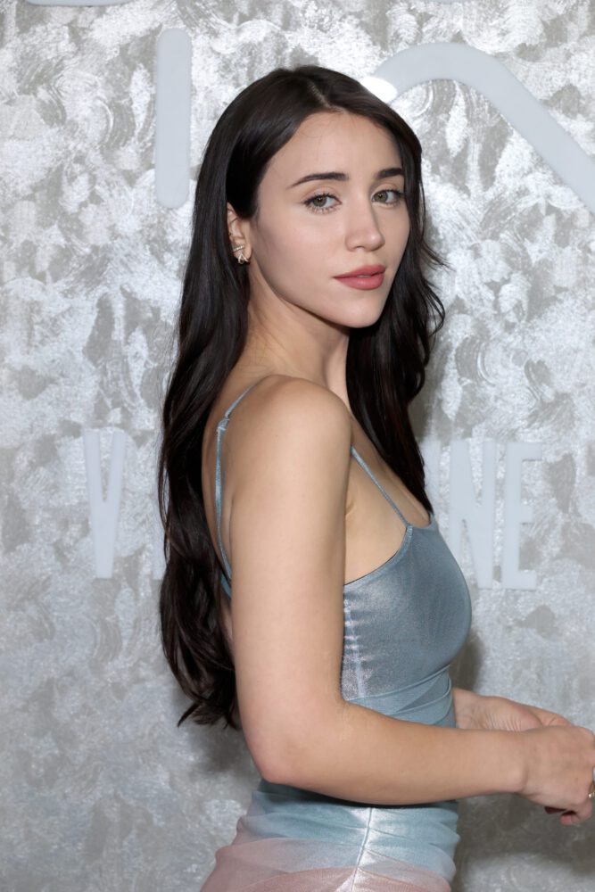 Caylee Cowan Braless Silver Dress Grammy Party