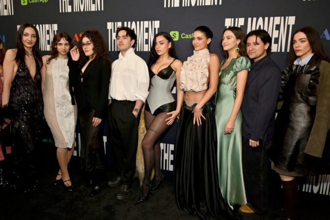 Charli Xcx Hot Cleavage Leather Micro Shorts