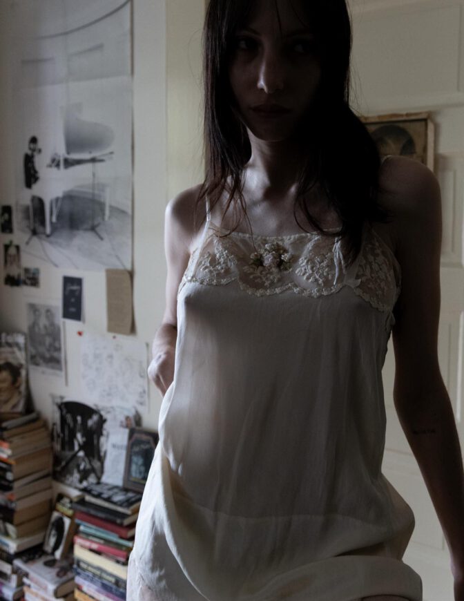 Devon Ross Nude Exposed See Through Slip