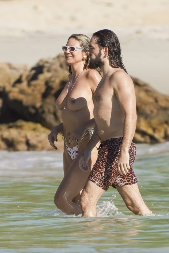 Heidi Klum Topless St Barts Bare Breasts