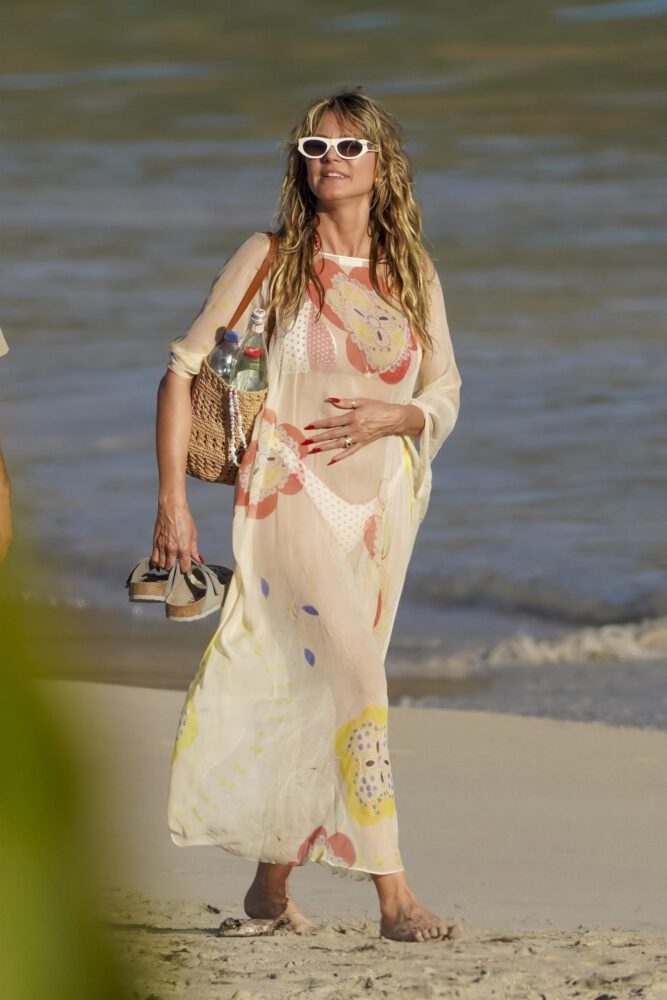 Heidi Klum Topless St Barts Bare Breasts