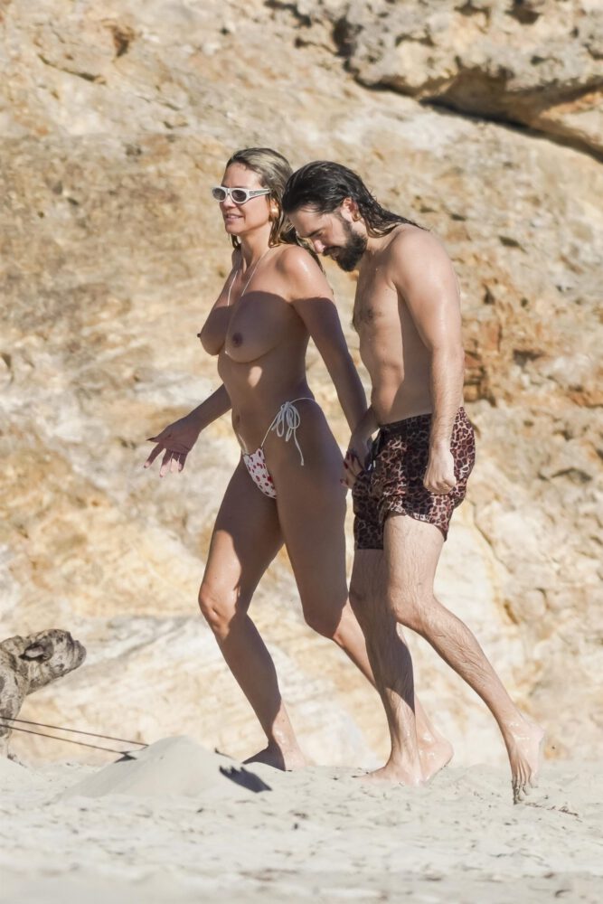 Heidi Klum Topless St Barts Bare Breasts
