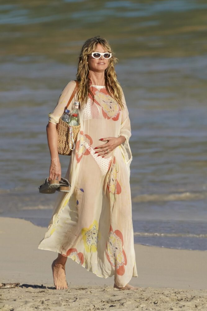 Heidi Klum Topless St Barts Bare Breasts