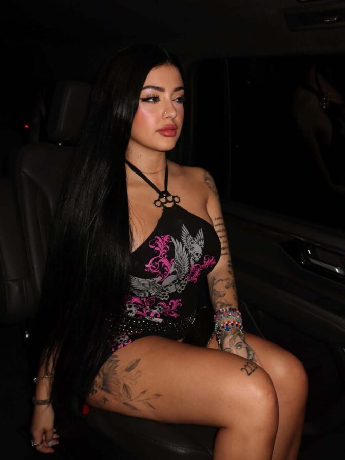 Malu Trevejo Thick Thighs Tattoo Mini Dress