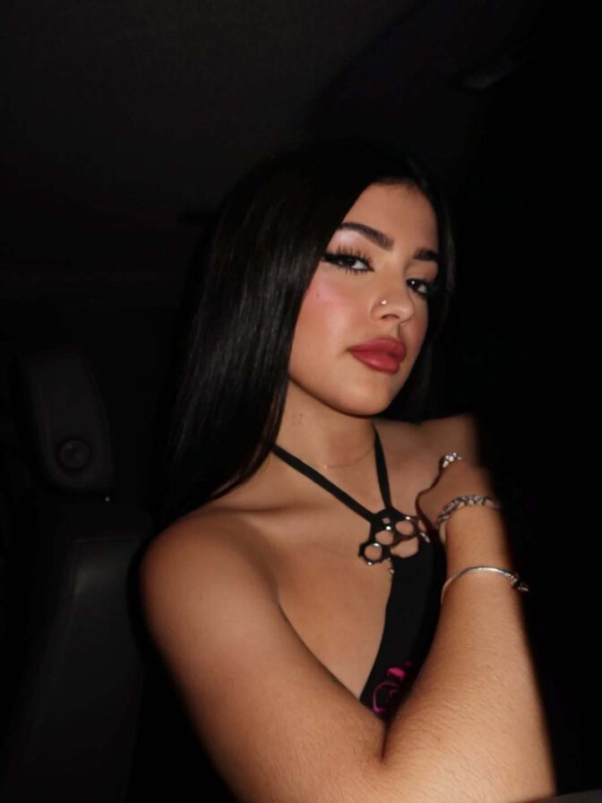 Malu Trevejo Thick Thighs Tattoo Mini Dress