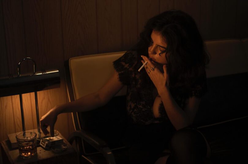 Mati Marroni Big Breasts Underboob Lace Garters