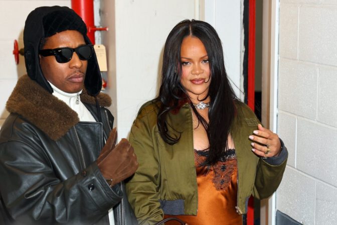 Rihanna Braless Cleavage Silk Mini Dress