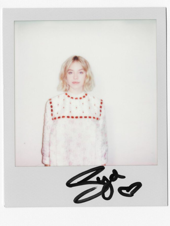 Sydney Sweeney Nude Gold Paint W Magazine