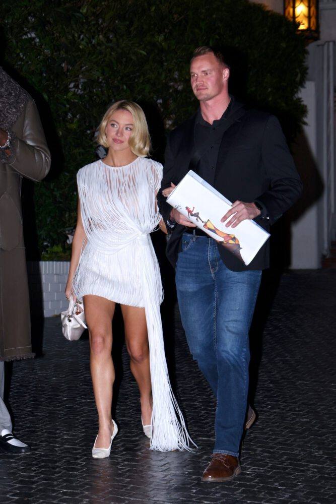 Sydney Sweeney See Through White Mini Curves