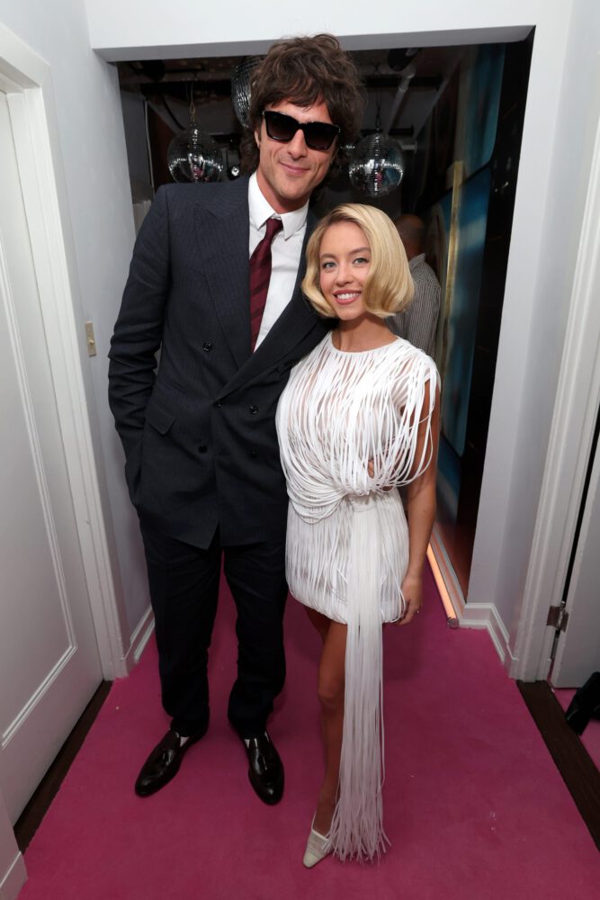 Sydney Sweeney See Through White Mini Curves