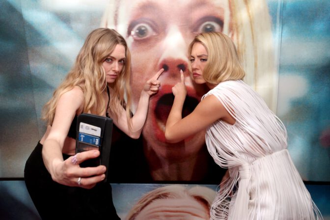 Sydney Sweeney See Through White Mini Curves