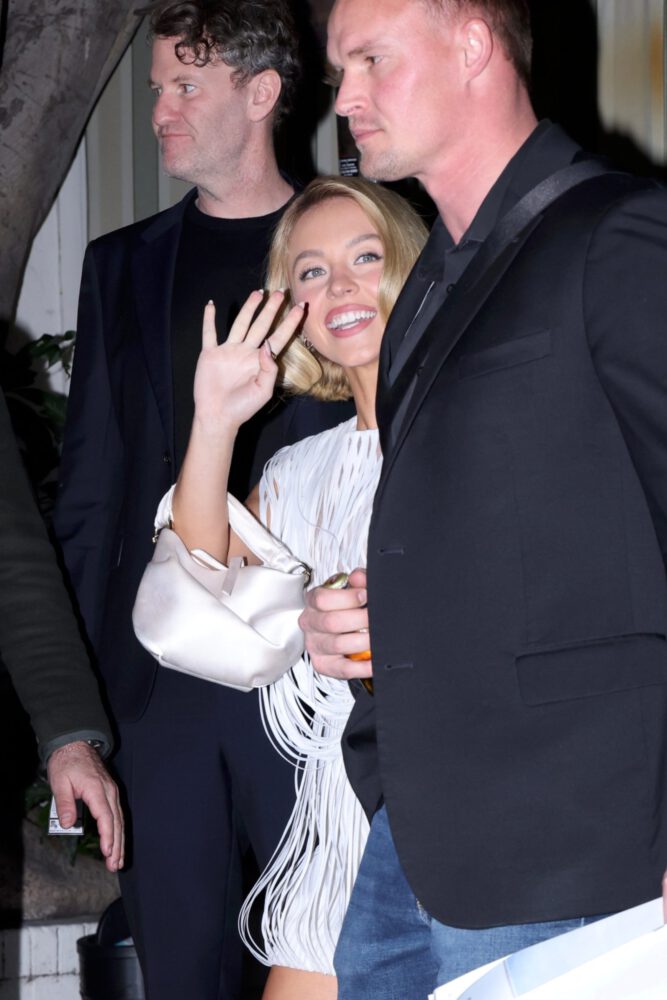 Sydney Sweeney See Through White Mini Curves