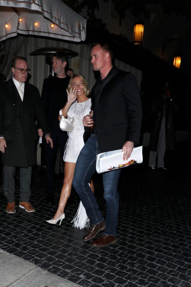 Sydney Sweeney See Through White Mini Curves