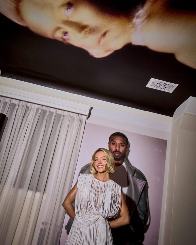 Sydney Sweeney See Through White Mini Curves