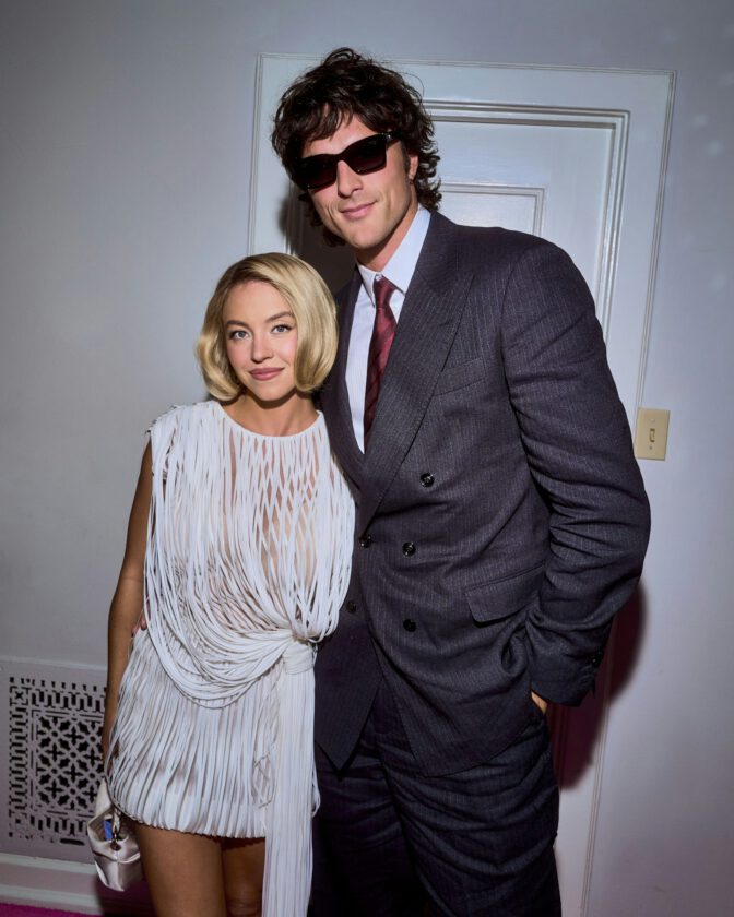 Sydney Sweeney See Through White Mini Curves