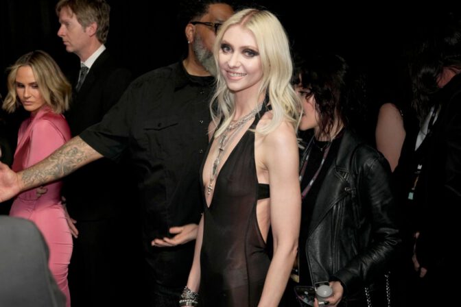 Taylor Momsen Exposed Nipples Sheer Dress Los Angeles