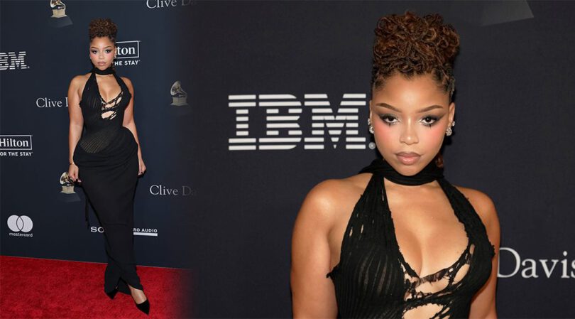Chloe Bailey’s Totally Sheer Mesh Dress: Pre-GRAMMY 2026