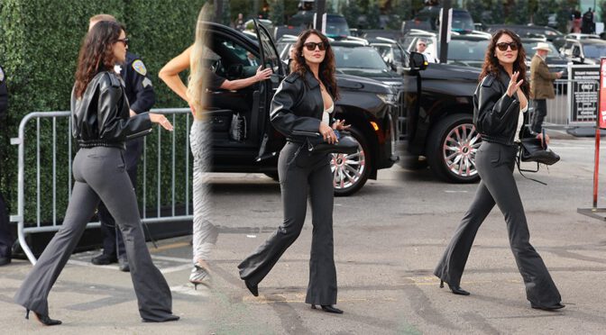 Eiza Gonzalez Turns Up the Heat in Plunging Leather Look – Booty and Boobs on Full Display!