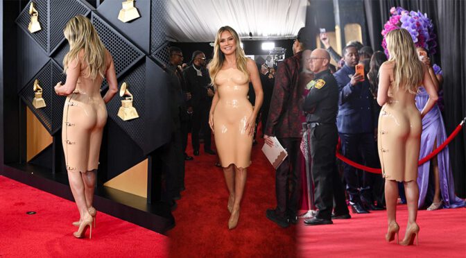 Heidi Klum’s Naked Body Mold Dress at the 2026 Grammys