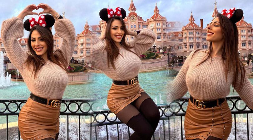 Maddalena Cabizzosu’s Sultry Curves Pop at Disneyland Paris