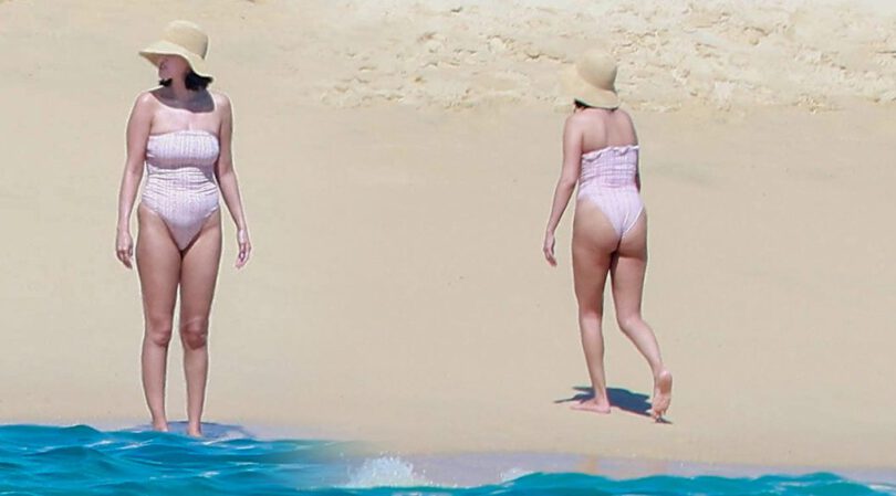 Selena Gomez Rocks a Sizzling Pink One-Piece and Teases Everything on the Beach