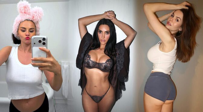 Kim Kardashian Goes Full Bombshell in Lingerie as Stars Heat Up Social Media